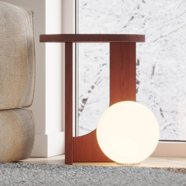 White ball lamp