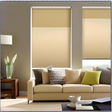 صور ستائر رول باللون البيج